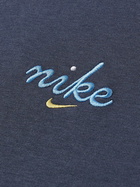 Nike - Sportswear M90 Logo-Embroidered Modal and Cotton-Blend Jersey T-Shirt - Blue