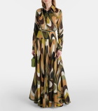 Pucci Onde cotton muslin maxi skirt