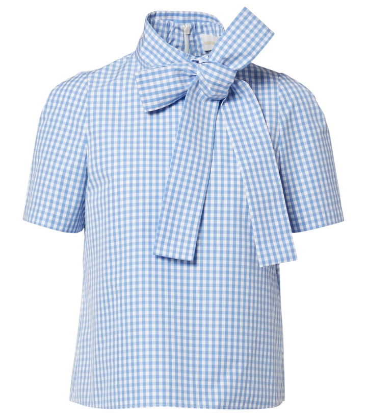 Photo: Shushu/Tong Bow-detail gingham cotton top