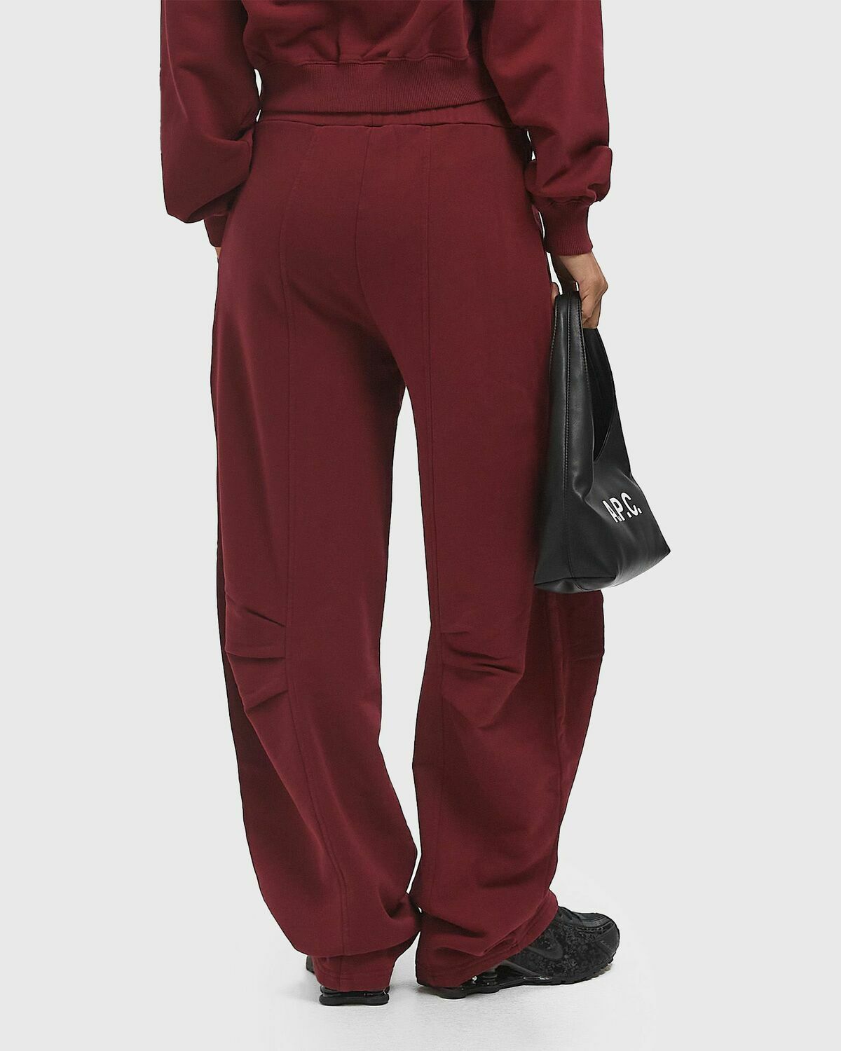 ROTATE Birger Christensen TERRY BACK SWEATPANTS Red Women