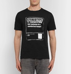 Maison Margiela - Printed Cotton-Jersey T-Shirt - Men - Black