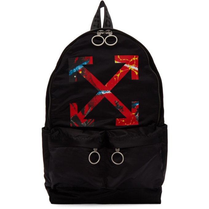 Photo: Off-White Black and Red Arrows Backpack