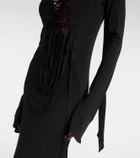 The Attico Cutout crêpe maxi dress