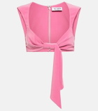 The Attico - Jersey crop top