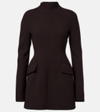 Sportmax Peplum gabardine minidress