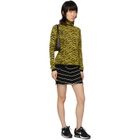 Victor Glemaud Black Knit Layer Miniskirt