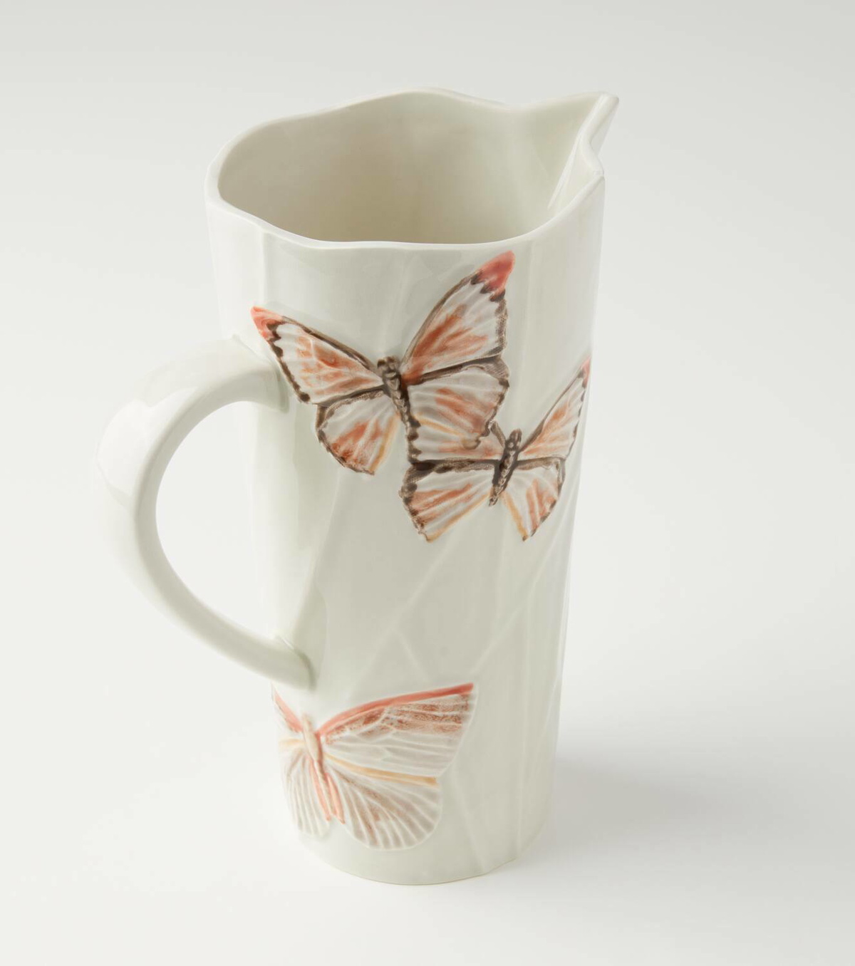 Bordallo Pinheiro Cloudy Butterflies pitcher by Claudia Schiffer