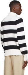 AMI Alexandre Mattiussi Black & White Funnel Turtleneck