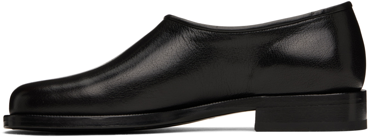 LEMAIRE Black Anatomic Slip On Loafers