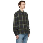 John Elliott Green Check Hemi Oversized Shirt