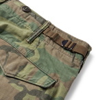 RRL - Slim-Fit Tapered Camouflage-Print Cotton-Ripstop Cargo Trousers - Green