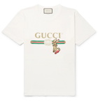 Gucci - Embellished Printed Cotton-Jersey T-Shirt - Men - Cream