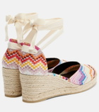Missoni Eva 60 Zigzag lamé espadrille wedges