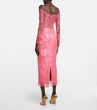 Rasario Corset lace midi dress