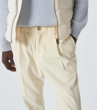 Herno Cotton and cashmere velvet slim pants