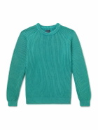 Noah - Summer Shaker Ribbed Organic Cotton Sweater - Blue