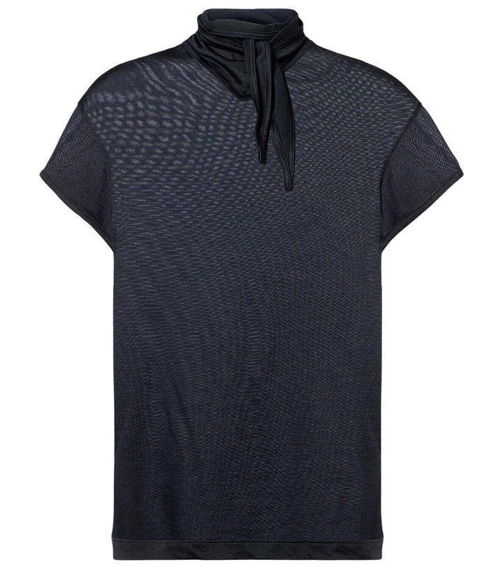Photo: Lemaire Scarf-detail jersey top