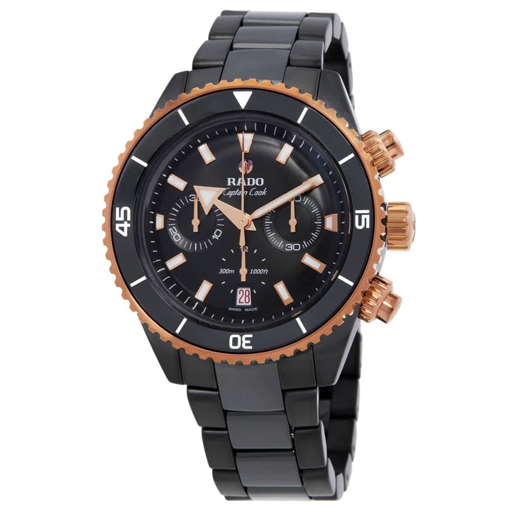 Photo: Rado Captain Cook Chronograph Automatic Black Dial Watch R32190153