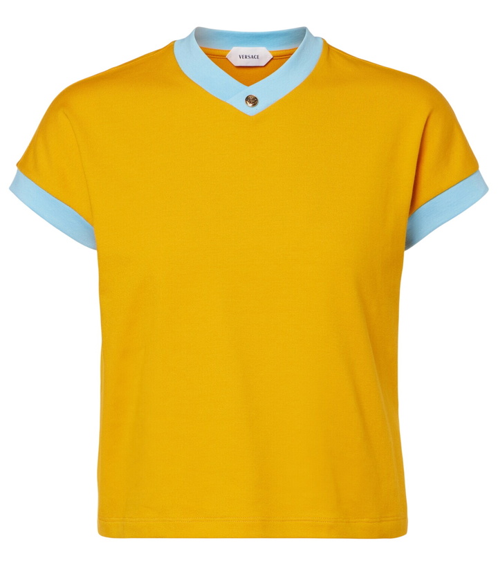 Photo: Versace Medusa cotton-blend jersey T-shirt