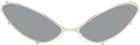 MAUSTEIN Silver Metal Spike Sunglasses