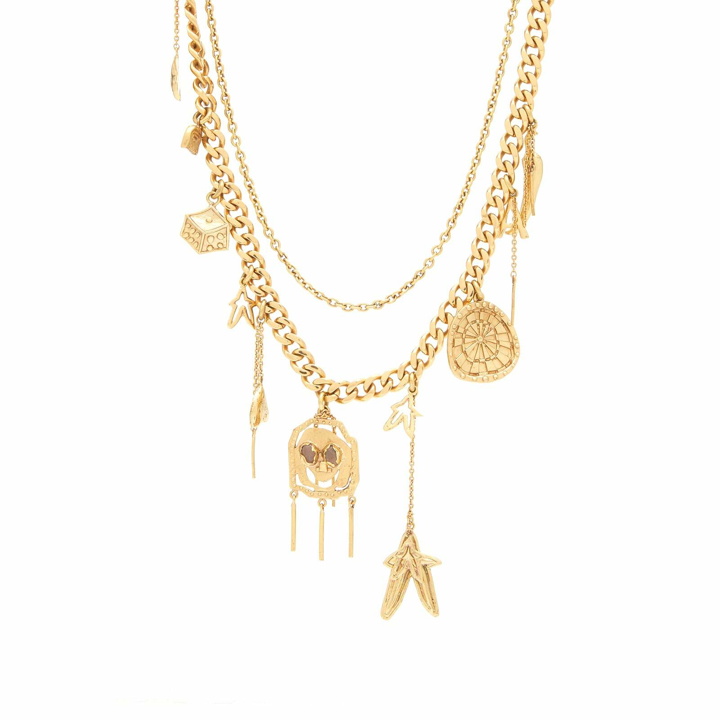 Photo: Alemais Women's High Roller Charm Necklace in Gold 