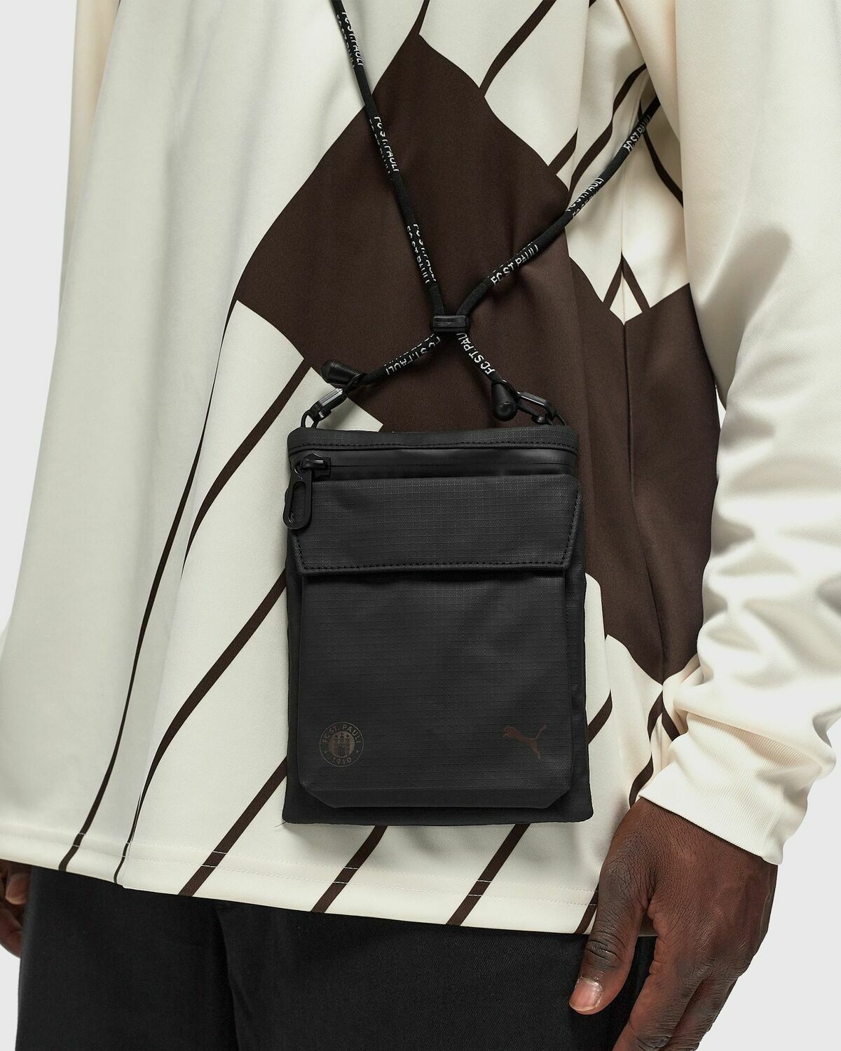Puma X Fc St. Pauli Neck Pouch Brown Messenger & Crossbody Bags