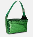 The Attico - 7/7 sequined leather shoulder bag