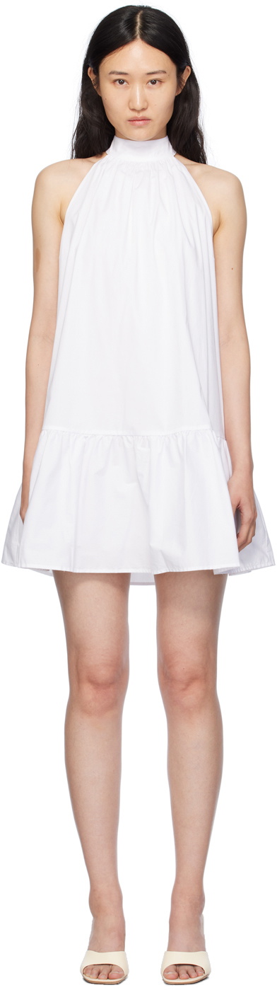 Staud White Marlowe Minidress