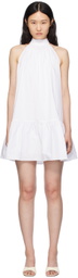 Staud White Marlowe Minidress