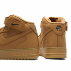 Nike Air Force 1 Mid Sneaker 'Wheat' Sneaker in Flax/Outdoor Green