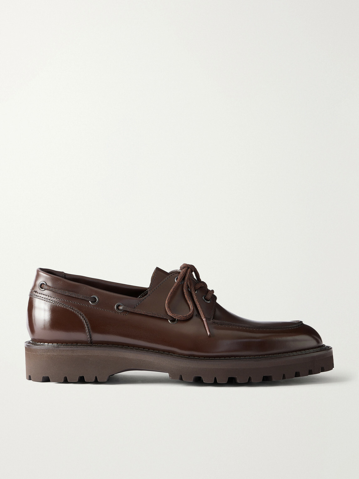 John Lobb - Tide Leather Boat Shoes - Brown