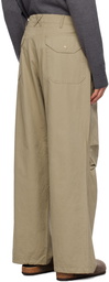 Engineered Garments Beige Pleated Trousers