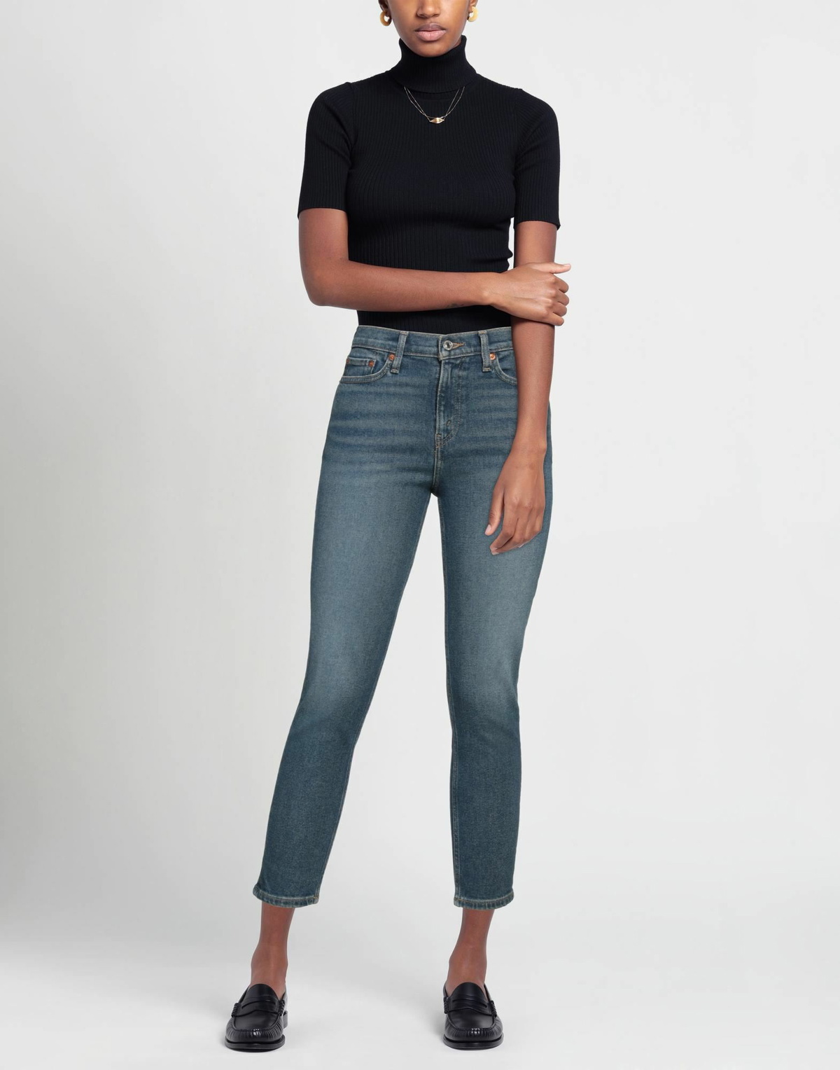 Re/done Womens Jeans in Blue