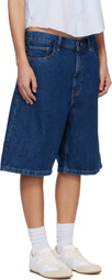 Carhartt Work In Progress Blue Brandon Denim Shorts