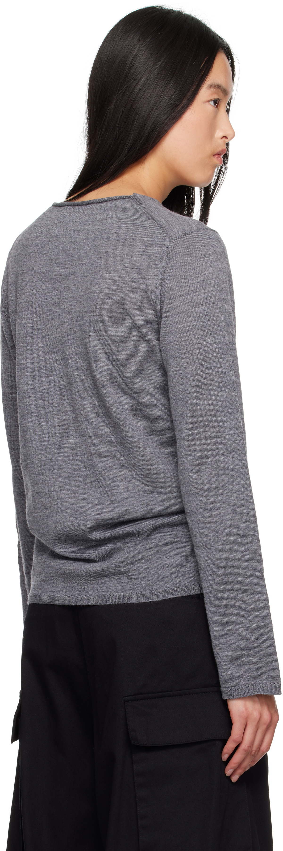 Comme des Garçons Shirt Gray 'Freedom' Sweater