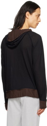 Edward Cuming Black & Brown Naked Hoodie