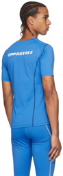 Off-White Blue Active Logo Compression T-Shirt