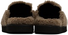 Nina Ricci Brown Faux-Fur Loafers