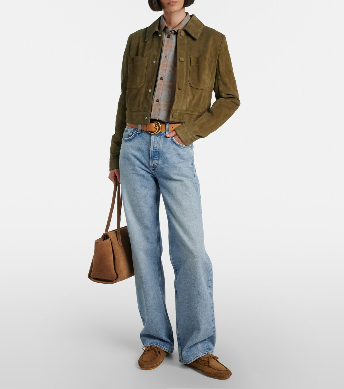 Le Monde Béryl Driver embroidered suede loafers