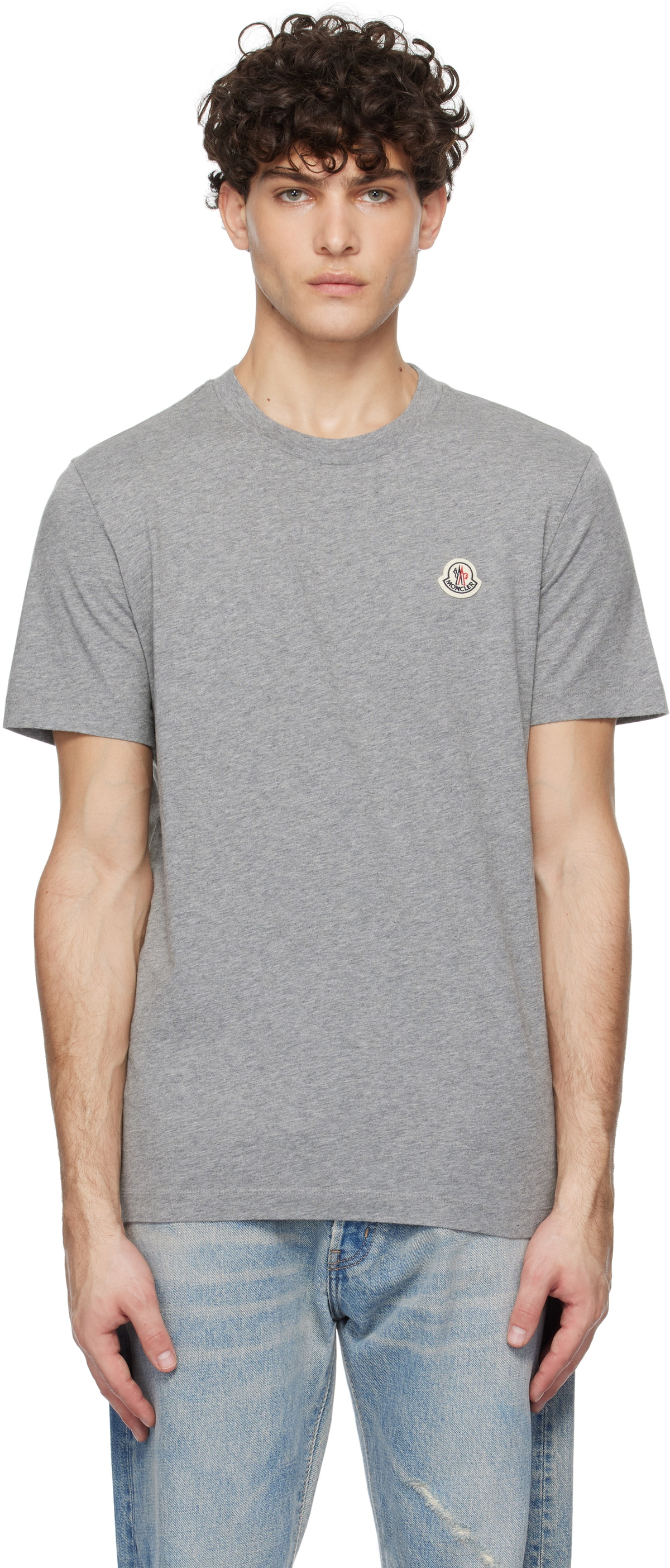 【送関込】MONCLER☆Logo patch t-shirt (pack of three) Moncler logo-patch Cotton T-shirts (pack Of three) | White