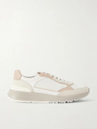 Brunello Cucinelli - Leather and Suede Sneakers - Neutrals
