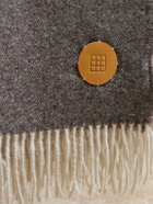 Soho Home - Marwood Logo-Appliquéd Fringed Wool-Blend Throw