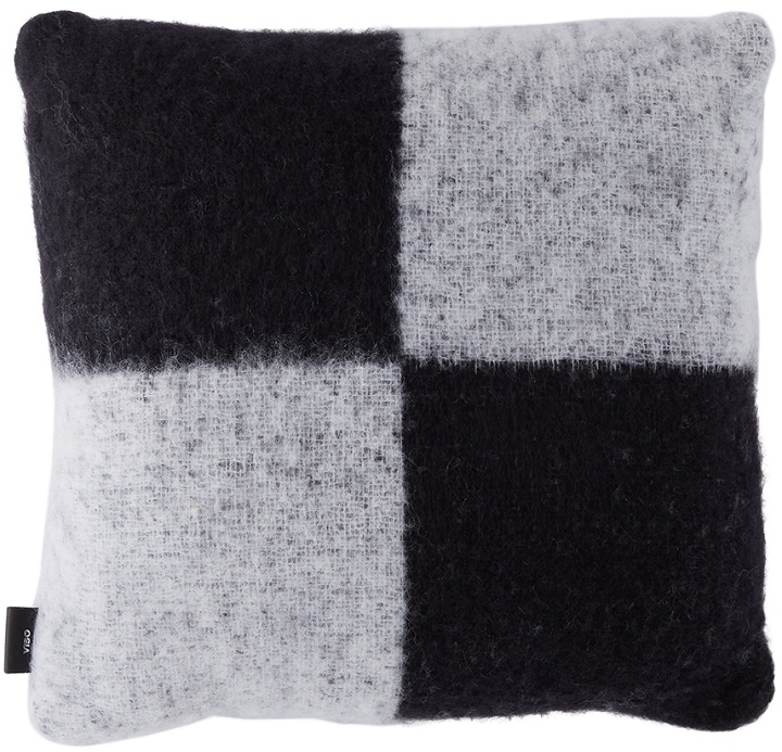 Photo: Viso Project SSENSE Exclusive Black & Grey Mohair V161 Pillow