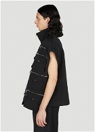 Dolce & Gabbana - Zip Pocket Sleeveless Jacket in Black
