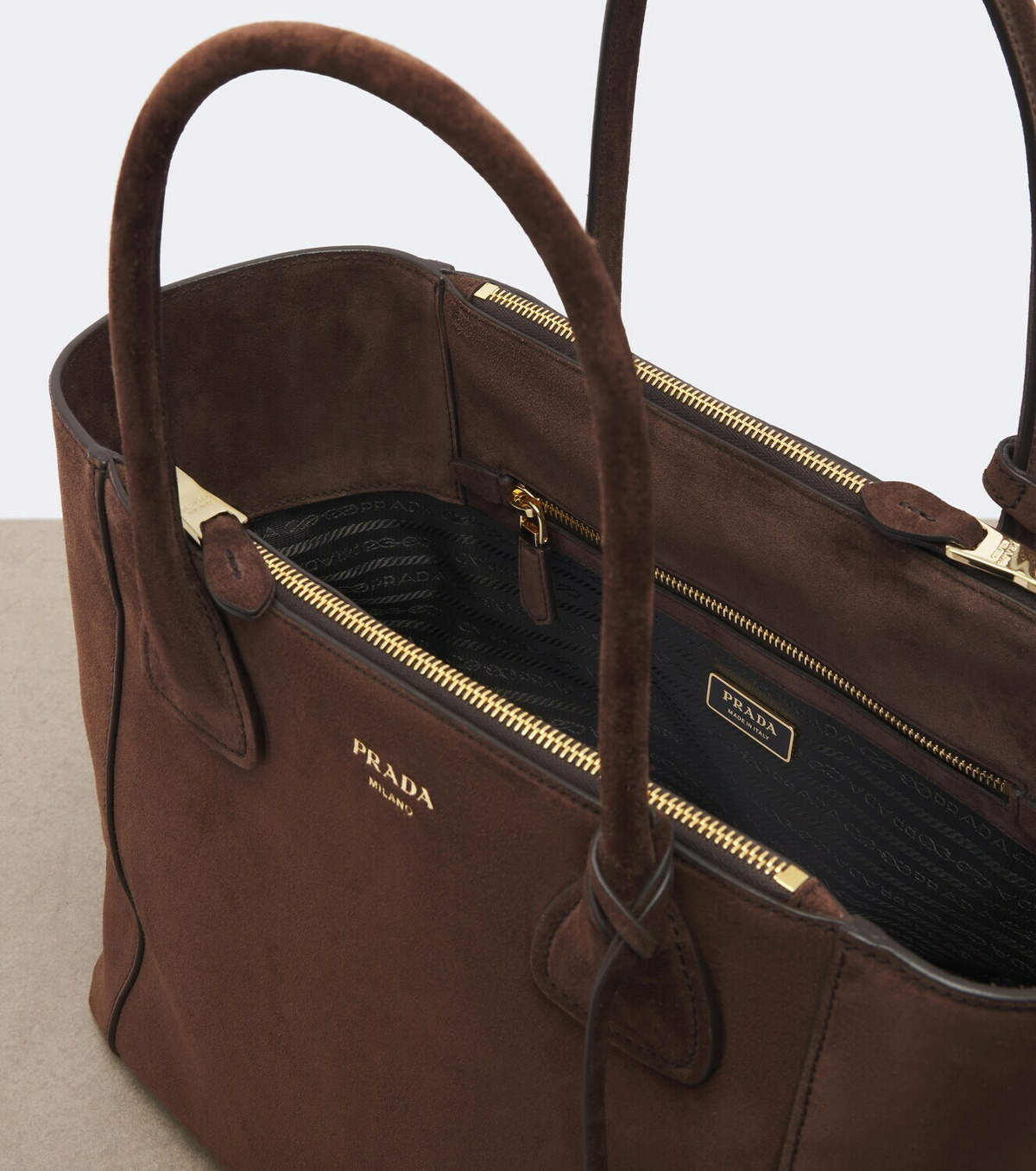 Prada Prada Nova Large suede tote bag