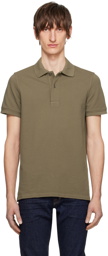 TOM FORD Brown Two-Button Polo
