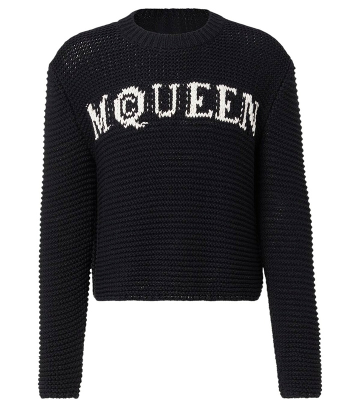 Photo: Alexander McQueen Logo cotton jacquard sweater