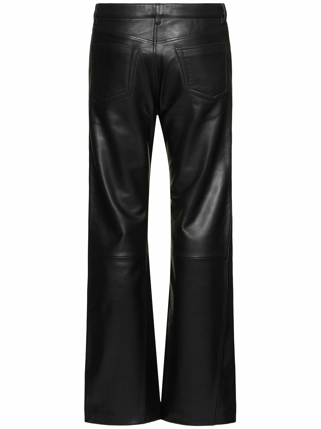 SUNFLOWER Straight Twist Leather Pants