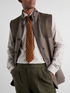 Purdey - 8cm Printed Silk Tie - Brown