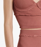 Altuzarra - Piper ribbed-knit bustier
